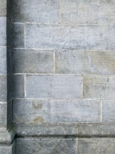 Yellowish-grey stone wall