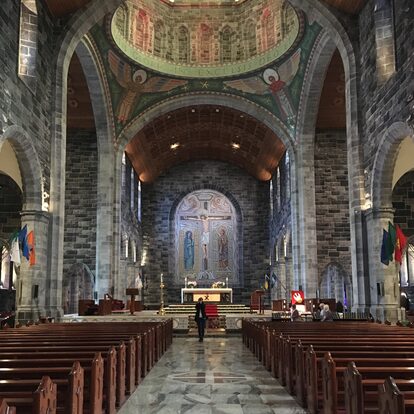 Central aisle of a cathedral